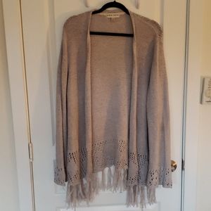 Knox Rose Boho Grey Cardigan XL